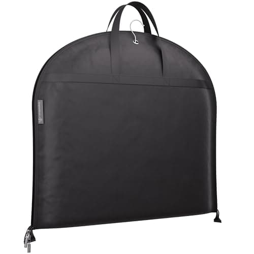 Hangerworld 42 Inch Zipped Black Suit Cover Travel Carrier Bag with Handles – Full-Length Zip and Secure Closure for On-The-Go — view 2