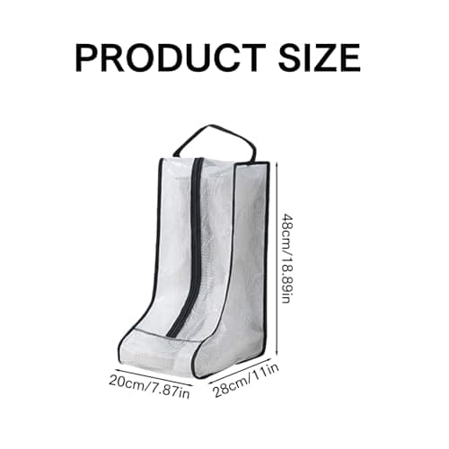 Hsrag 2 Pcs Tall Boots Storage Bags, Waterproof Welly Boot Bag, Portable Dust Proof, Shoe Storage with Zipper — view 2