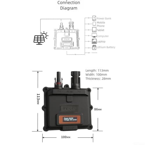 65W PD 3.0 Solar Portable Power Bank for Laptop Charging with Multiple Output Voltages for Device Compatibility — view 3