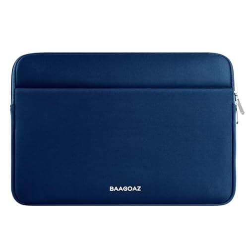 BAAGOAZ Laptop Sleeve 11-13 Inch MacBook Case with Front Pocket, Navy Blue