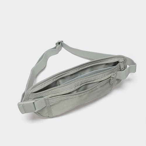 Pander Unisex RFID Anti Theft Waist Pouch Money Belt for Travel, Blocking Hidden Wallet Belt Bag for Women, Protects Your Valuables and Data., Light Grey, 27 X 15 CM, Rfid Money Belt — view 5