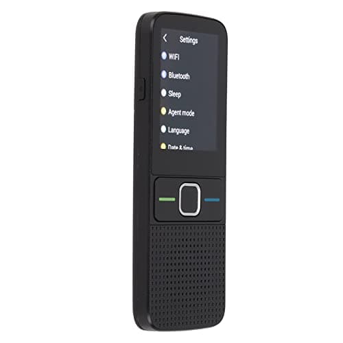 Cocoarm 2 Way Voice Translator, 138 Languages 2.4in Touchscreen (Black)