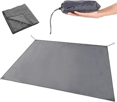 REDCAMP 210x210cm Ground Sheet for Camping, Heavy Duty Tent Footprint,Grey