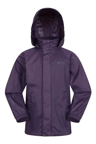 Mountain Warehouse Pakka Kids Waterproof Rain Jacket Dark Pur 9-10y — view 4