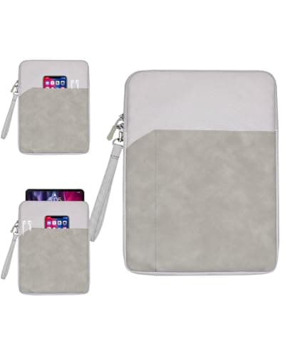 toergy Tablet Sleeve for Lenovo Yoga Tab Plus 12.7 inch, Fully Protective Case, Lightweight Portable Water-Resistant Carrying Bag, Grey