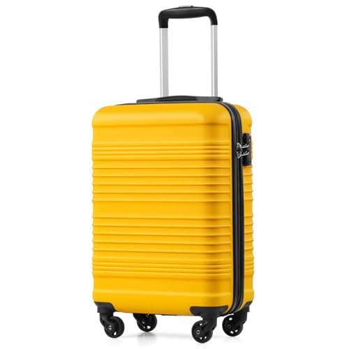 COOLIFE Cabin Suitcase 55x35x20cm Ryanair Cabin Bag ABS+PC Hard Shell TSA