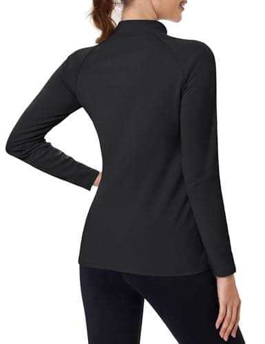 TACVASEN Thermal Tops Women Fleece Lined Shirt Women Thermal Base Layer — view 2