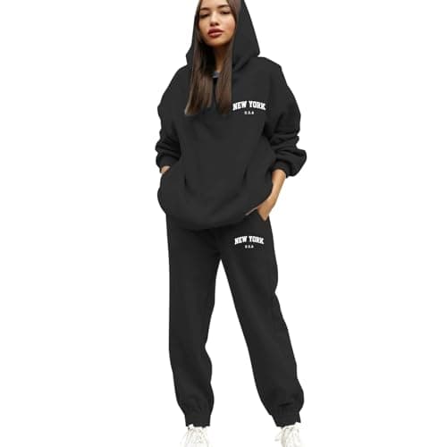 Orange Grey Womens Tracksuit Set Uk With Pocket 2 Piece Hooded Sweatshirt And Sweatpants Oversied Letter Print Lounge Wear Sweatsuits Baggy Hoodie And Cuffed Foot Jogger Set Size 10 12 14 16 18 20 3xl