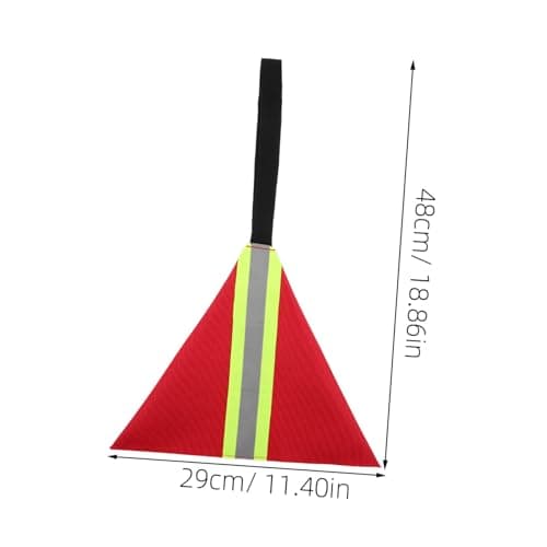Toyvian Reflective Safety Travel Flag for Kayak and Canoe with High Visibility Oxford Cloth Material and Sturdy Webbing, for Outdoor Adventures and Water Sports Equipment — view 2