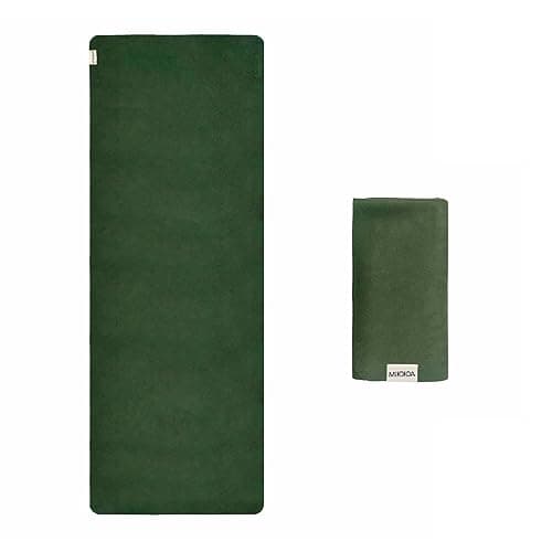 MIKKOA Travel Yoga Mat 1.5mm | Foldable, Lightweight for Backpacking, Retreat, Outdoors, Gym, Pilates | Exercise Mat | Machine Washable | Eco-Friendly