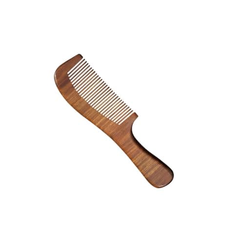 Zanthicia Handcraft Sandalwood Sandal Wood Handmade Comb Unisex Lightweight Travel Combs with Handle Camping Accessories — view 3