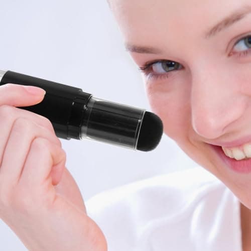 2pcs Refillable Powder Brush Set with Foundation Brush, Plastic — view 6