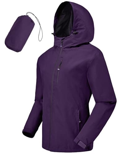 Tyhengta Women's Waterproof Rain Jacket Lightweight Hooded — view 2