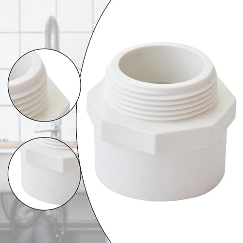 Compact PVC Drain Pipe Adapter, Odor Resistant — view 2