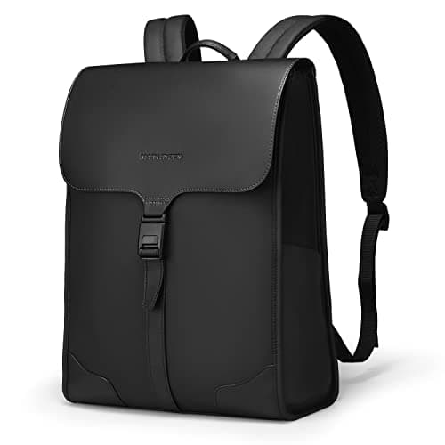 MARK RYDEN 15.6 Inch Leather backpack Mens with High-Tech Magnetic Snails