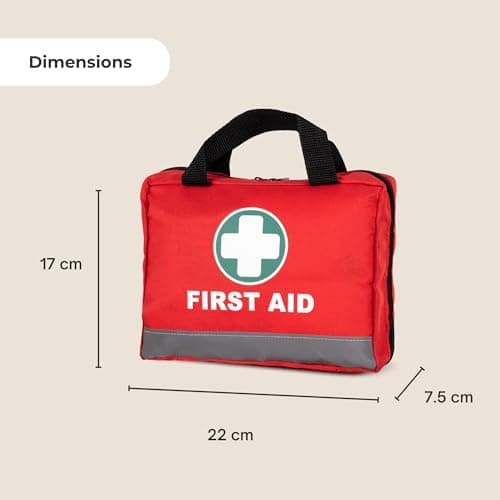 Straame 309 Piece First Aid Kit, Red Emergency Medical Set for Car & Travel — view 3
