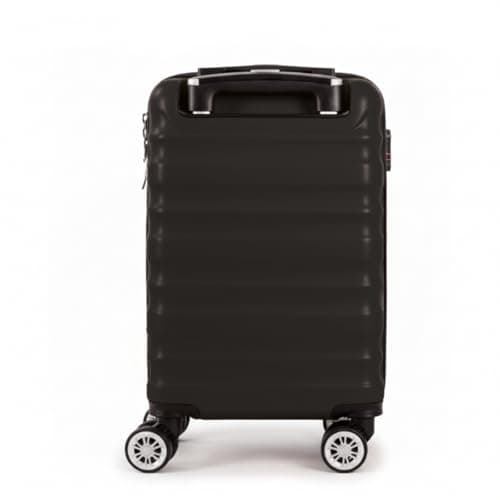 40x25x20cm Underseat Cabin Suitcase with Removable Wheels – Soft Shell Carry on Lightweight Spinner Luggage Trolley Detachable Wheels 1628 (Black) — view 3