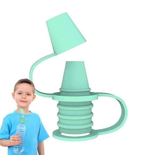 Silicone Bottles Top, Spill-Proof Water Bottle Cap for Bottle-Feeding, Safe and Odorless Bottles Spout Adapter Attachment for Car Travel Outdoor