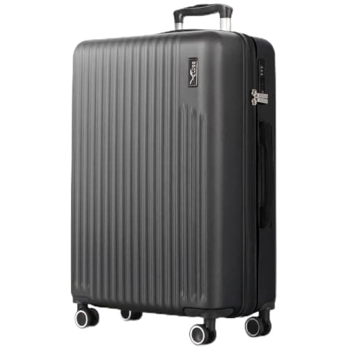LUGG 32inch Vacay Suitcase ABS Luggage with TSA Indent Lock, Aluminium Trolley Handle, 360° Spinner Wheels, Water-Resistant & Durable Material - Airline Compatible (86 x 31 x 58cm)