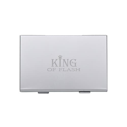 Sim Card Holder Case Storage for 20 Sim Cards Micro, Nano & Standard Sims with Ejection Tool Anti Shock Ideal for Travelling Thin Wallet Style made from Aluminium by King of Flash — view 4