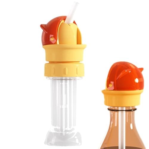 Water Bottle Top Adapter - Silicone Spout Replacement, Universal Mouthpiece Converter, Leakproof Secure Fit, Waterflow Control Function, Hydration Accessory Piece for Children Travel Drinking — view 6