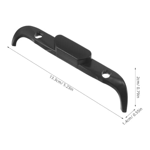 Suitcase Handle Component with 8mm Button Hole, Plastic Black Repair — view 2