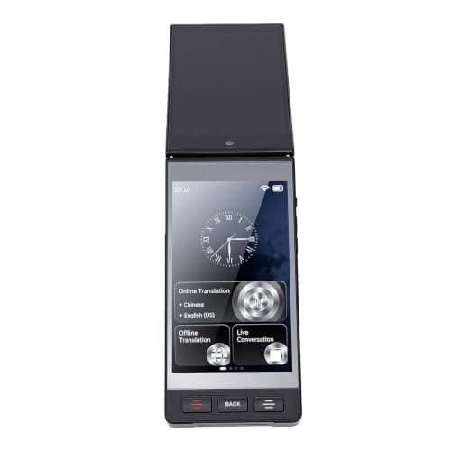 Generic Language Translator Device Foldable Advanced Real Time Dual Screen AI Translator for Business Travel 3.97" Touch Screen — view 3