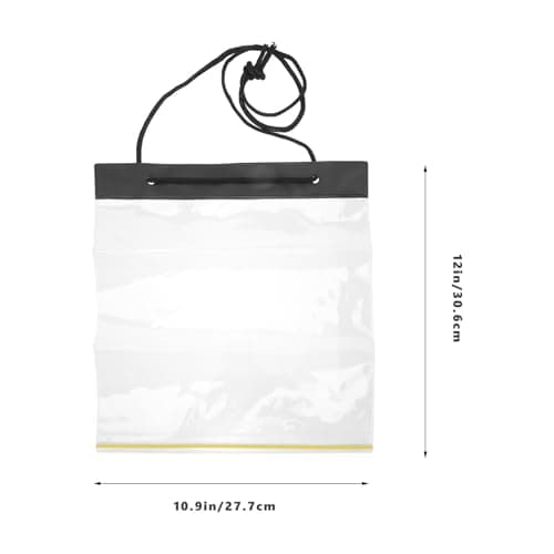 Waterproof Drawstring File Folder PVC for Bills and Checks — view 2