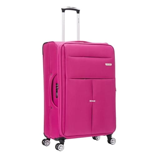Large Suitcase 29" Super Lightweight Luggage 20% Expandable 4 Wheels Spinner Soft Shell Check in Luggage for 23kg
