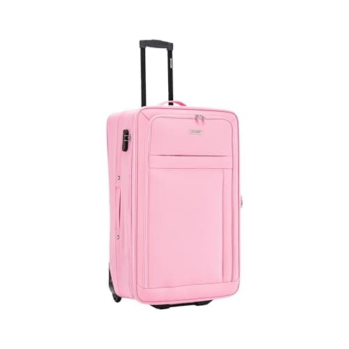 26" Medium Suitcase Super Lightweight Luggage 20% Expandable Combination Lock 2 Wheel Soft Shell Hold Check in Luggage for 15 to 20kg