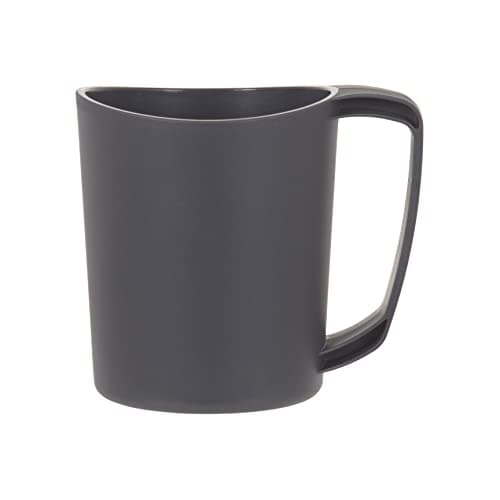 Lifeventure Ellipse Reusable Big Mug for Camping, Travel & Outdoor - Graphite, 450ml (Pack of 2) — view 2