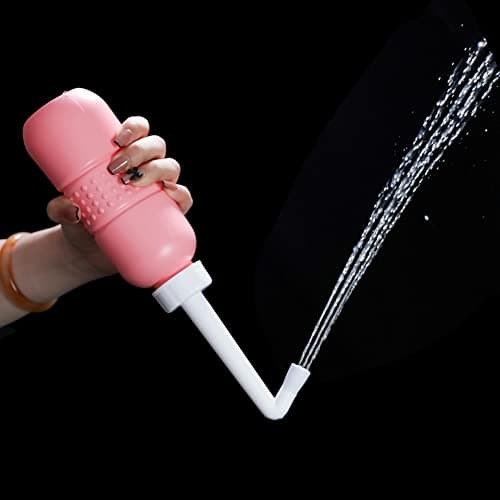 2PCS-Pack Portable Bidet Travel Bidets + Green Backpacking Bidet Camping Bidet Squirt Bottle for Hygiene Bathroom, with Waterproof Cap + Storage Bag,Perineal Bottle for Postpartum Care — view 2