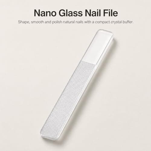 3Pcs Nano Glass Nail Files, Professional Crystal Nail Polisher Buffers, Reusable Washable Manicure Tools for Natural Nails, Portable 9cm Size — view 3