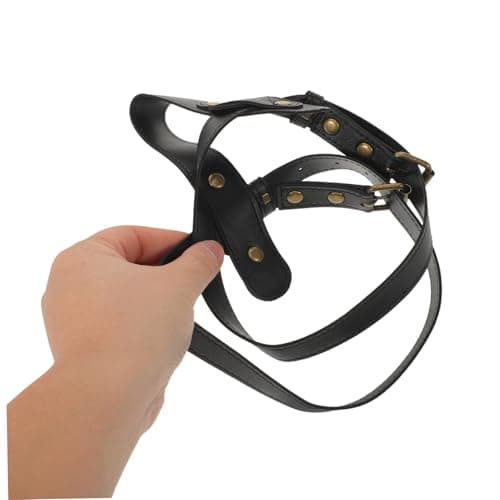 Anneome Adjustable Black Yoga Mat Strap Band for Outdoor Fitness Pilates – Lightweight PU Leather Carrying Sling for Gym Exercise and Travel — view 4