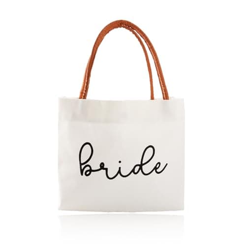 Wasise Bride Tote Bag - Bride Bag, Bridal Gifts, Newly Wed Gift, Honeymoon Gifts, Honeymoon Beach Bag, Personalised Shopping Bags, Wedding Gift for Bridal Shower Bachelorette Party Engagement Travel