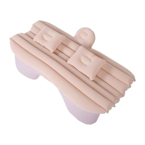 XUMIUZIY Car Air Mattress Inflatable Bed Back Seat Camping Pad (Beige) — view 3