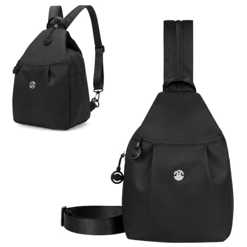 AUAUY 3 in 1 Anti-Theft Travel Tote Bag, Waterproof Oxford, Black