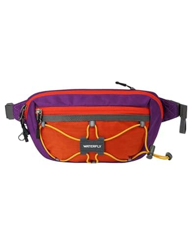 Waterfly Bum Bag Fanny Pack Waist Packs with RFID Blocking Purple-Orange