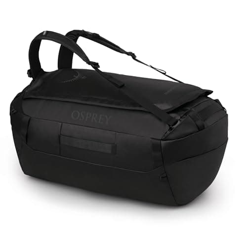 Osprey Transporter Unisex Travel Duffel, 65L, Raven Black/Black