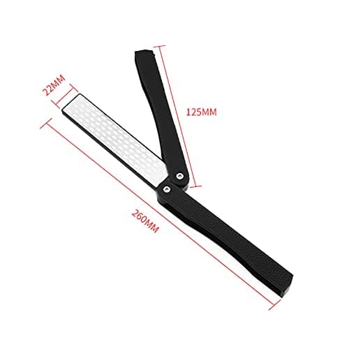 Tiardey Knife Sharpeners,400/600 Grit Folding Pocket Diamond Whetstone, Handheld Double Sided Sharpening Stone for Outdoor Camping Kitchen Garden — view 4