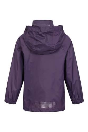 Mountain Warehouse Pakka Kids Waterproof Rain Jacket Dark Pur 9-10y — view 6