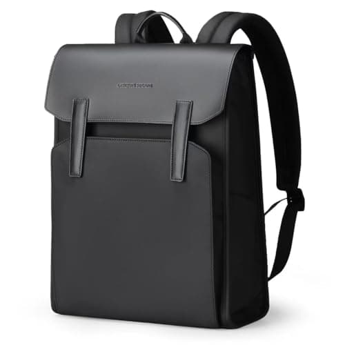 MARK RYDEN Water Resistant Leather Backpack Mens with Magnetic Clasp