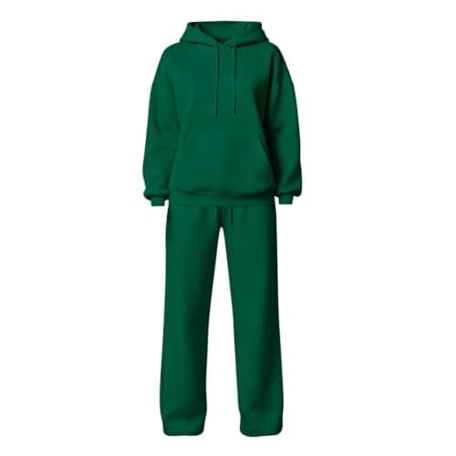 Tracksuit Womens Full Set Pullover Hoodie Wide Leg Trousers 2 Piece Outfits — view 3