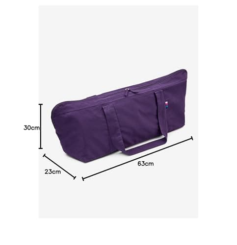 Yogamatters Organic Cotton Carry All Yoga Kit Bag | Suitable for Yoga, Pilates, Gym and Fitness (Fig) — view 6