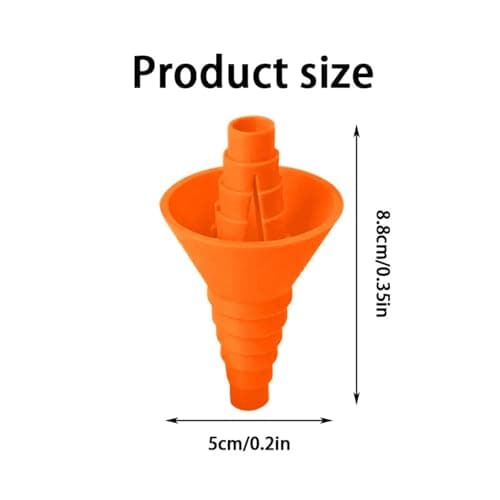 Flexible Pouring Connector - Bottle Transfer Tool for Spill Free | Silicone Foldable Funnel with Tight, Liquid Adapter System for Clean Refilling, Compact Storage Design for Home Dorm Use — view 4