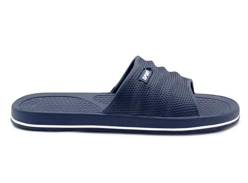 IMTY Womens Sliders EVA Sandal Slippers Ladies Pool Slides Lightweight Beach Flip Flops Bathroom Shower Spa Leisure Sports Slipper (Navy, UK Footwear Size System, Adult, Women, Numeric, Medium, 6) — view 3