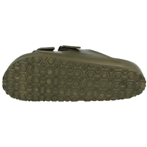 Yinka Shoes Mens Double Buckle EVA Sandals Khaki UK 10 — view 5