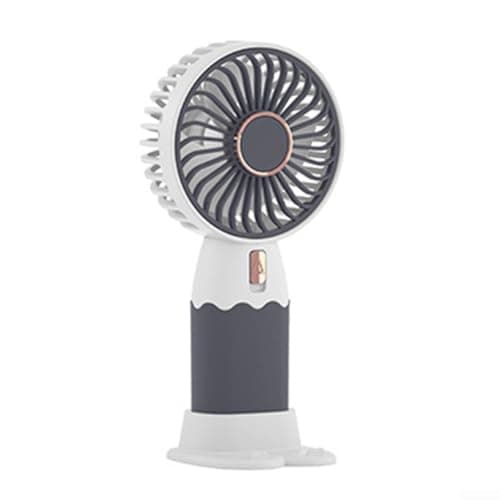 Axorafow Cartoon Handheld Fan Portable USB Rechargeable for mini Mobile Holder Silent Small Air Cooler for School Trip 16x8cm — view 4