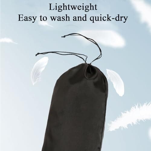 Gcerfby Extra Large Black Nylon Waterproof Drawstring Bags, Drawstring Storage Bag, Fast Drying Carrying Pouch, Fast-Drying Fabric, Easy To Use, Ideal For Camping, Hiking, Fishing, Backpacking — view 6