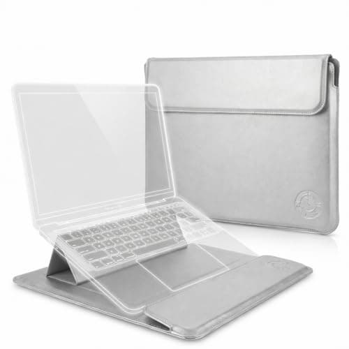 KCA_S3 Silver Laptop Sleeve 11-13.3 Inch ONLY Xiaomi Air 13.3" Huawei MateBook E X 13 Honor MagicBook MacBook Air Pro ASUS ZenBook 13 Acer Swift 3 Galaxy Xiaomi 12.5 Magnetic Stand, Not for 14-16”